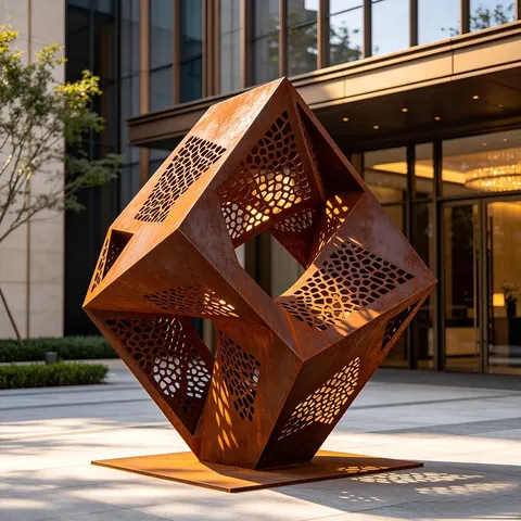 Sculptures ajourées SCULPTURE CORTEN