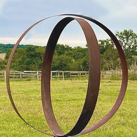 Sphères en corten SCULPTURE CORTEN