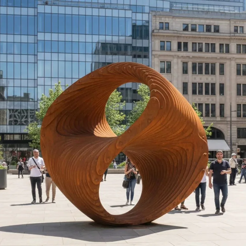 Sphères en corten